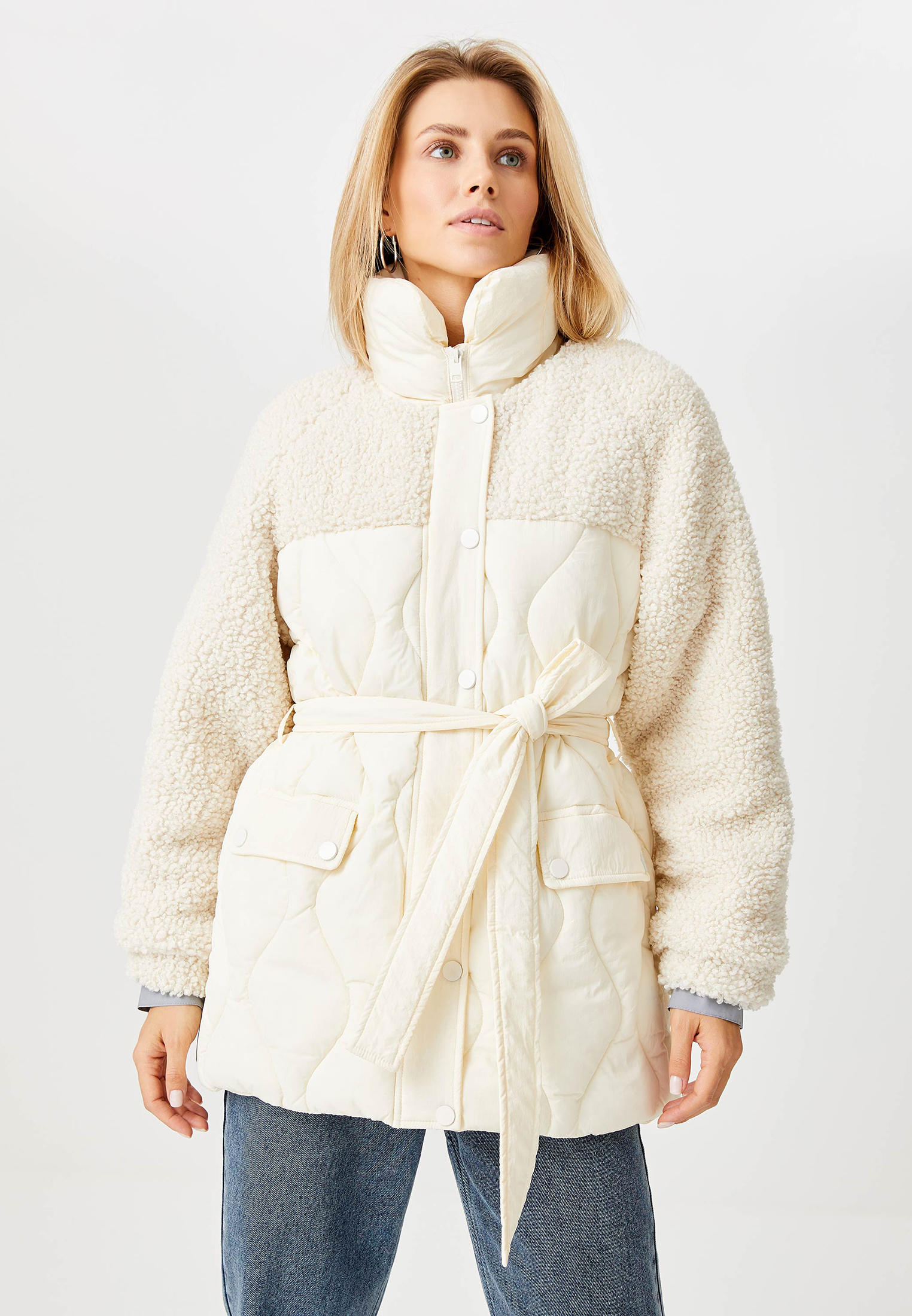 Куртка утепленная Sela, цвет: бежевый, MP002XW0AKOW — купить в интернет-магазине Lamoda