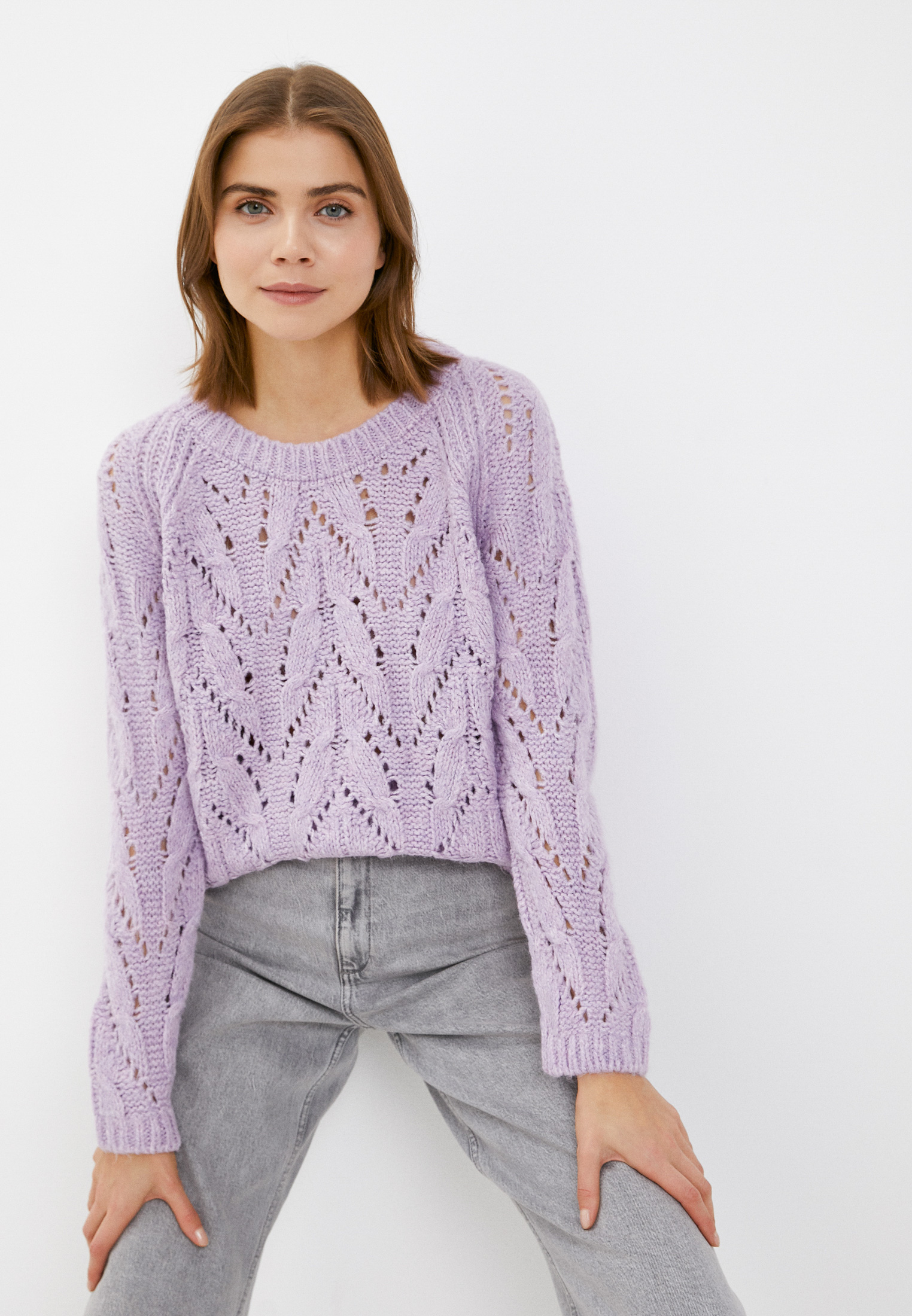Фиолетовый Свитер Женский Купить