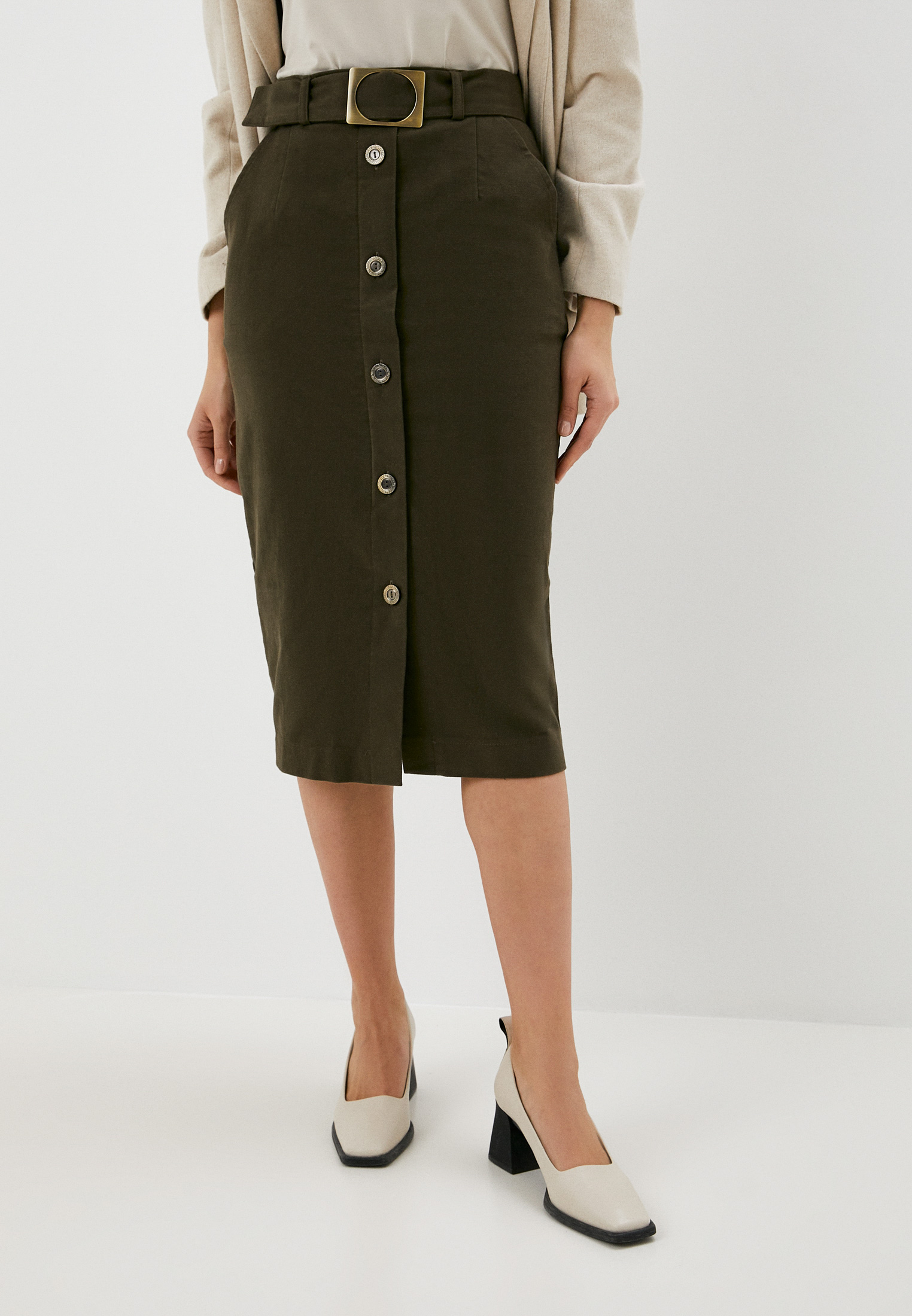 Юбка Brikoly, цвет: хаки, MP002XW0BEZ4 — купить в интернет-магазине Lamoda