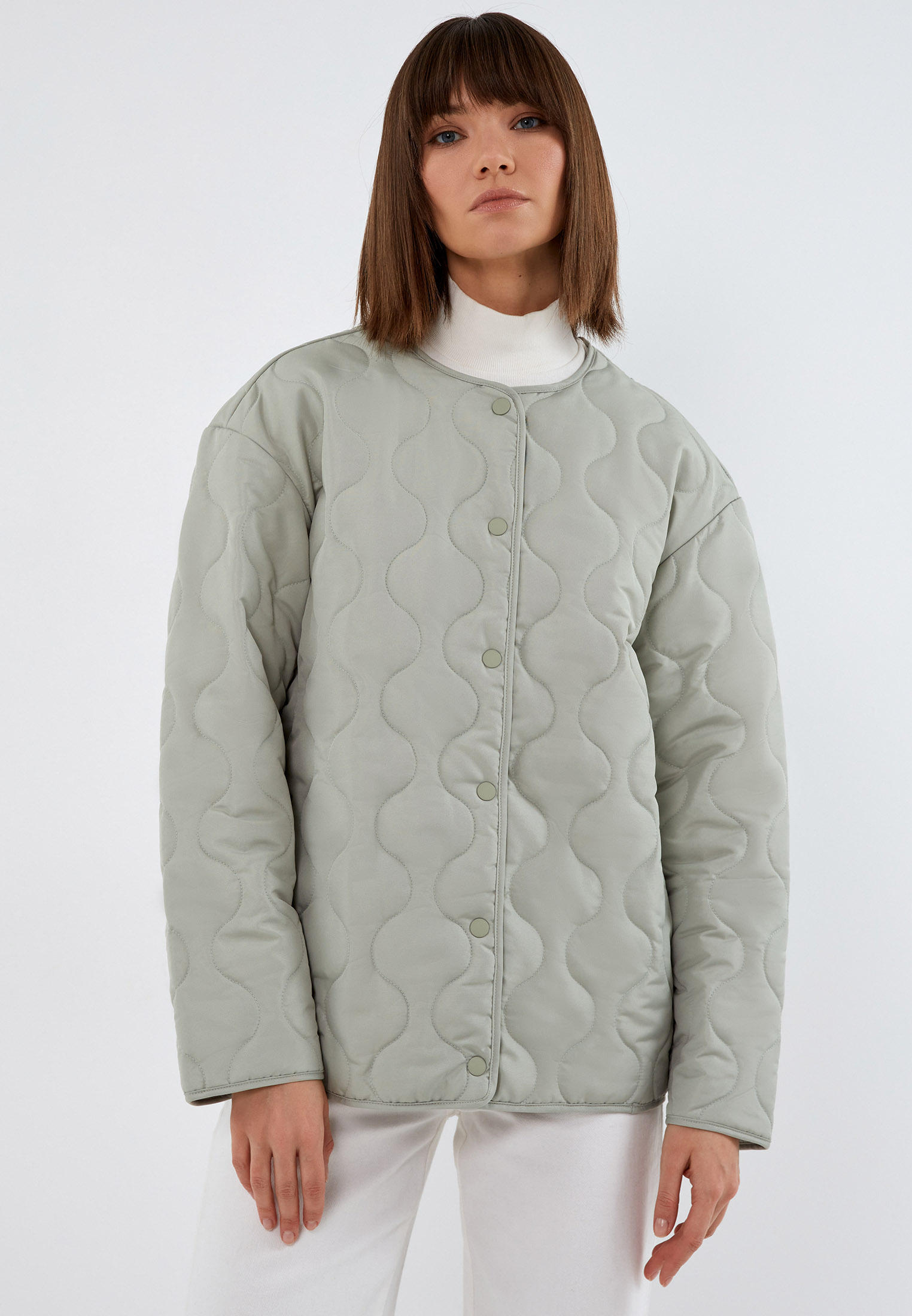 Куртка утепленная Zarina Exclusive online, цвет: хаки, MP002XW0BJJZ — купить в интернет-магазине Lamoda