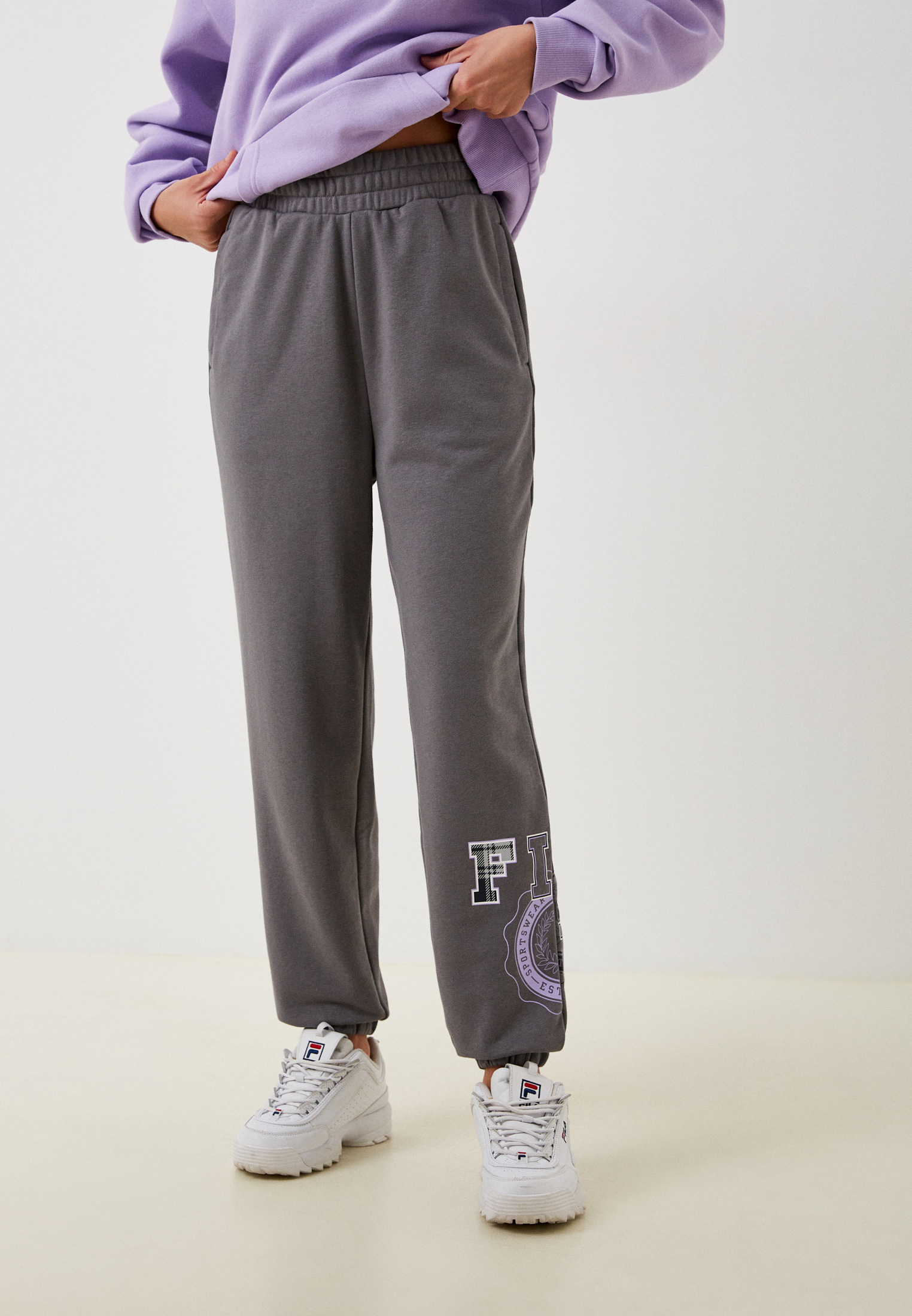 Спортивные штаны Fila женские трехцветные