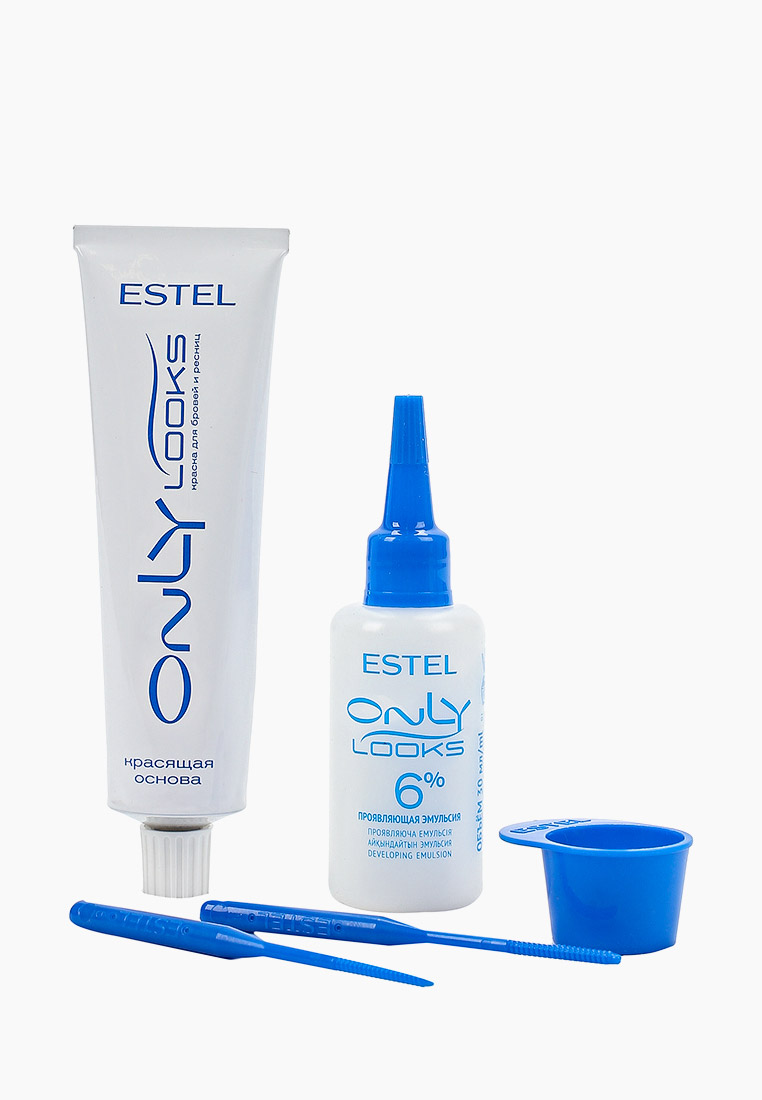 Комплект Estel ONLY LOOKS для окрашивания бровей и ресниц ESTEL PROFESSIONAL коричневый 50+30 мл