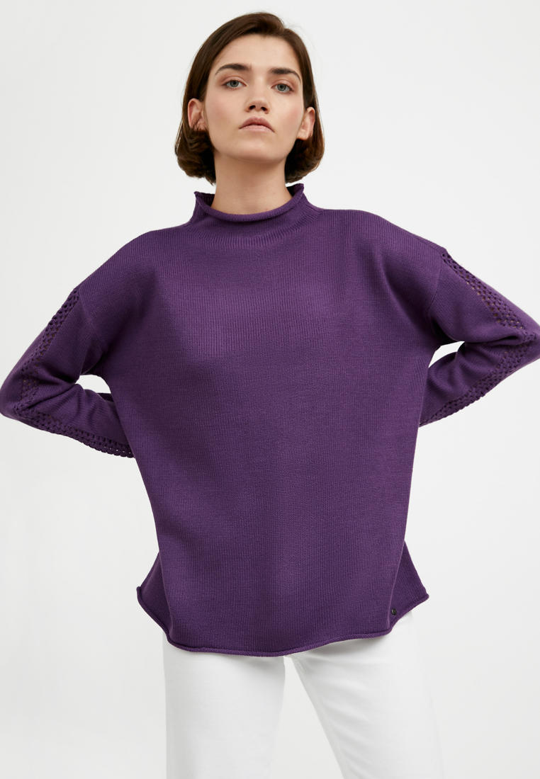Фиолетовый Свитер Женский Купить
