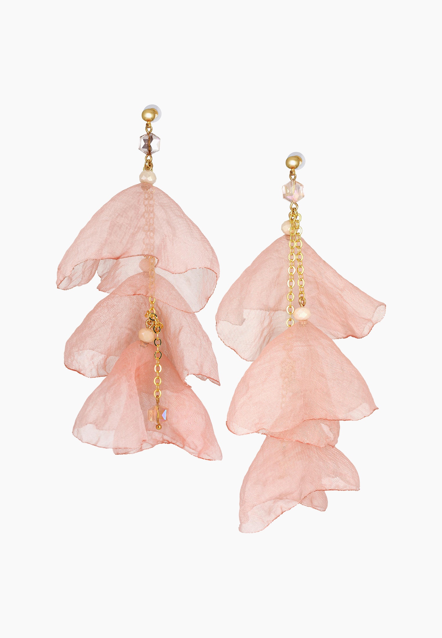 Серьги Yaroslavna Шелест шелка, цвет: золотой, MP002XW0FDOR — купить в ...