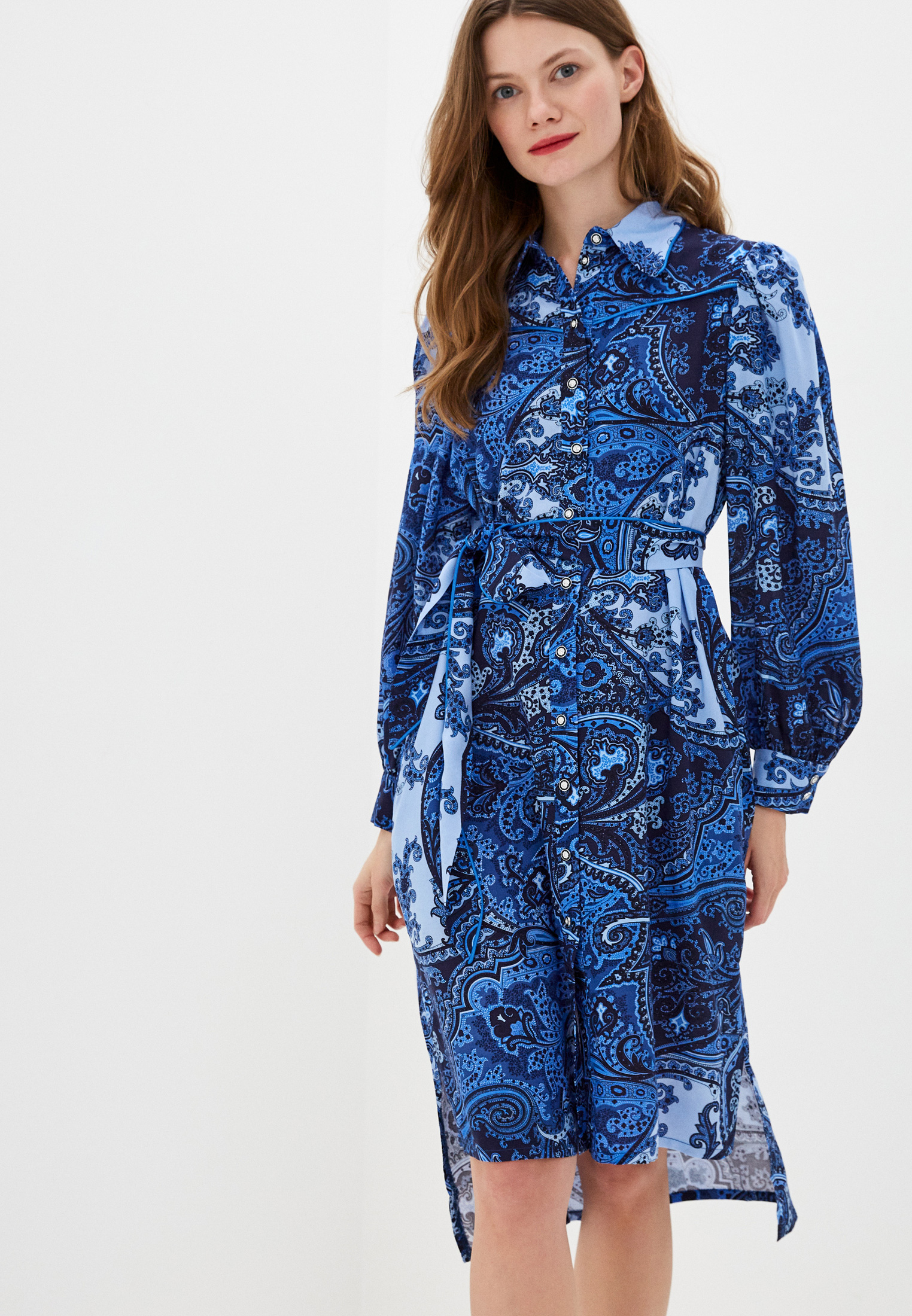 Платье Marinari, цвет: синий, MP002XW0GICG — купить в интернет-магазине Lamoda