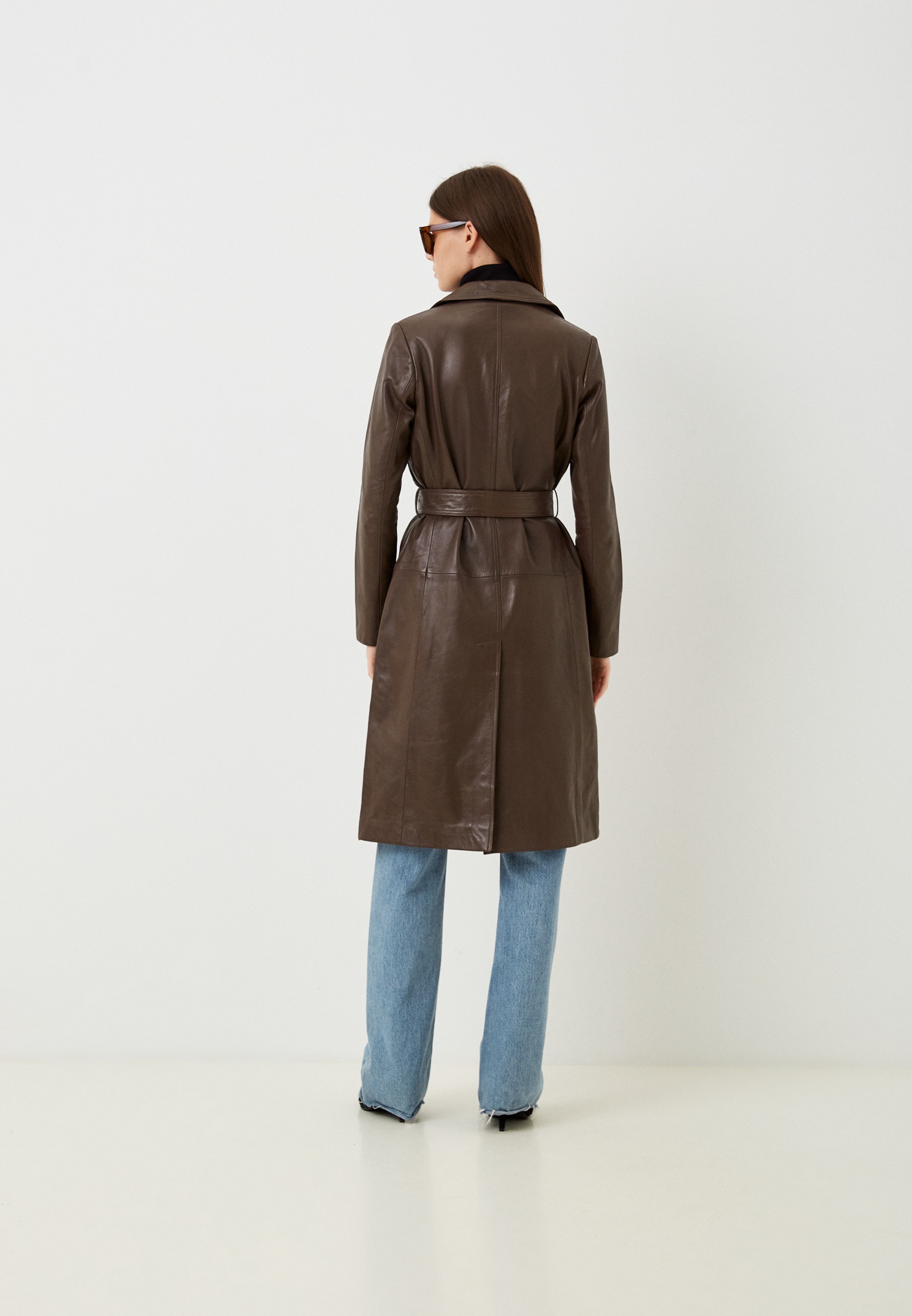 秋冬　90 合皮ロング　5/15まで　その2 Плащ Снежная Королева, цвет: коричневый, MP002XW0GIID — купить в