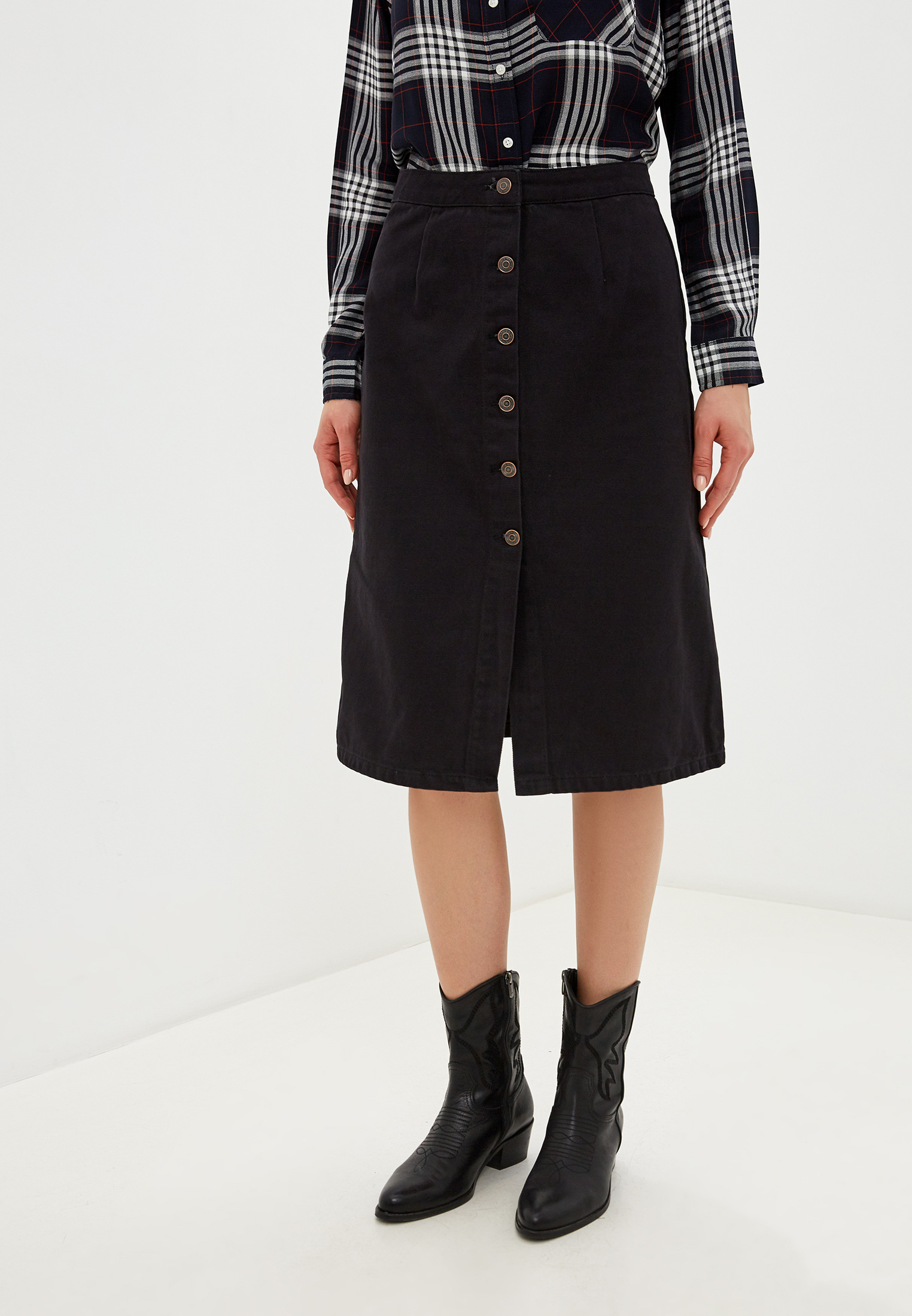 Юбка джинсовая Colin's, цвет: черный, MP002XW0GPFS — купить в интернет ...