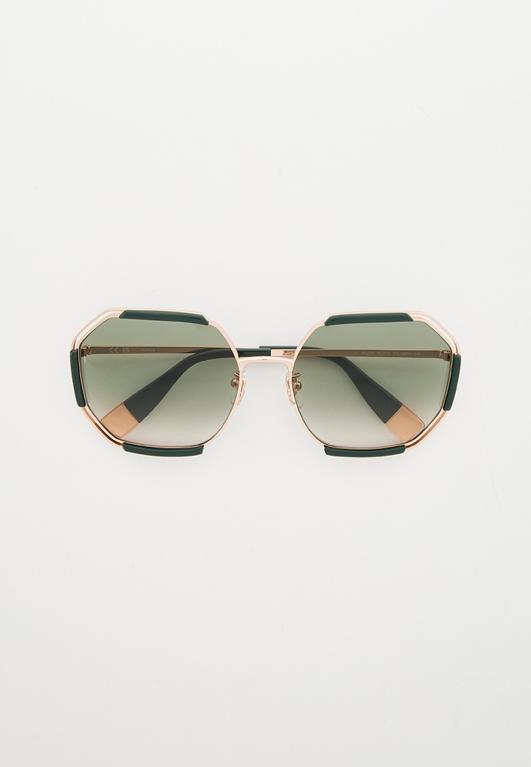 Очки солнцезащитные Furla FURLA SUNGLASSES SFU785, цвет: золотой ...