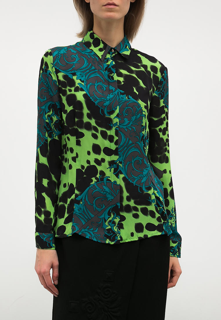 Рубашка Versace Resale, цвет зеленый, MP002XW0I6Y7 — купить в интернет