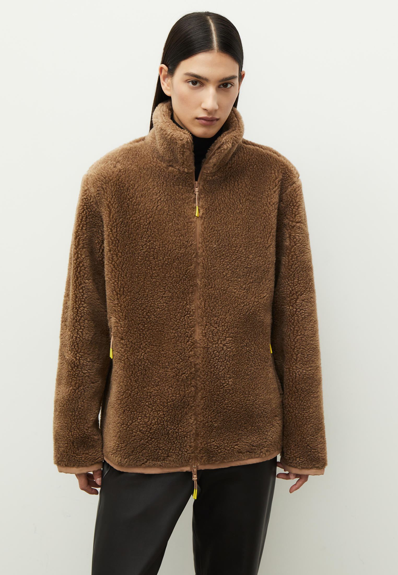 Куртка меховая 12 STOREEZ Sherpa, цвет: коричневый, MP002XW0I8GG