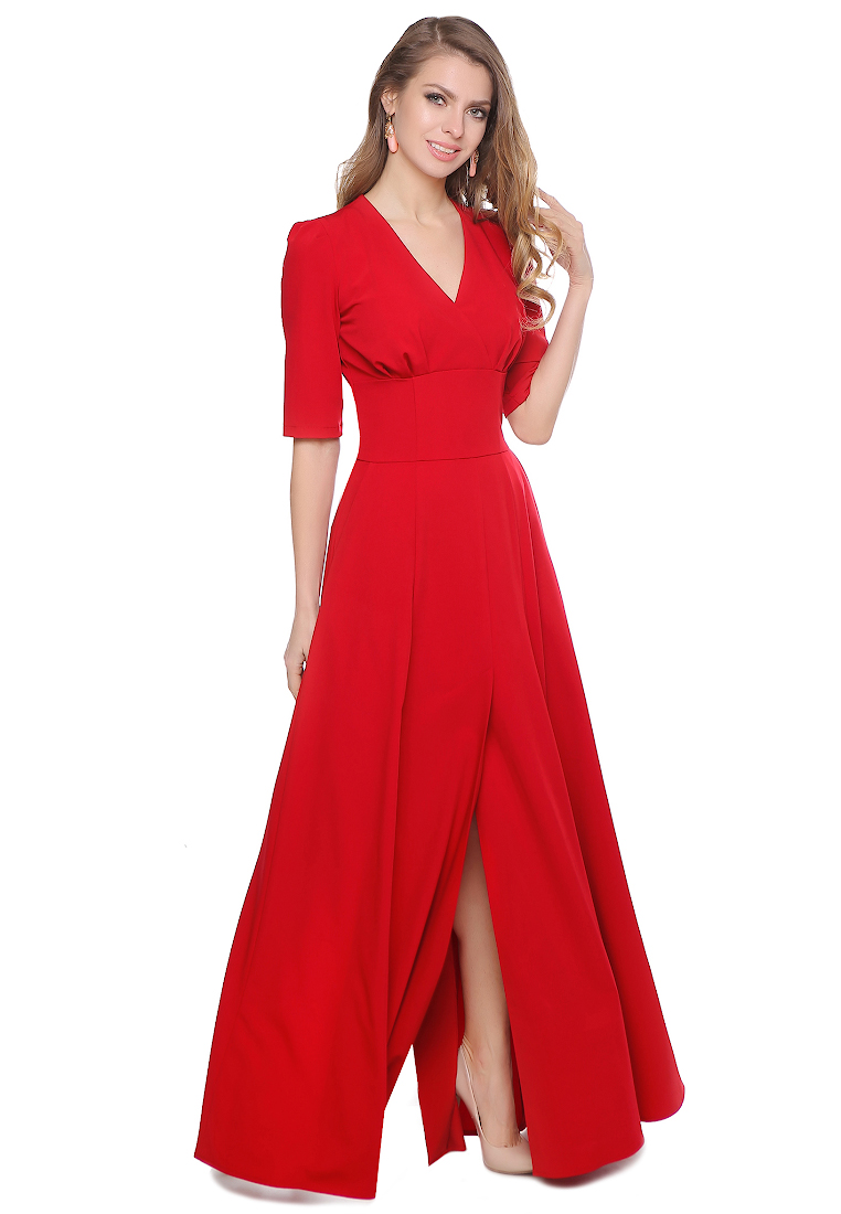 Платье красное оливгрей\