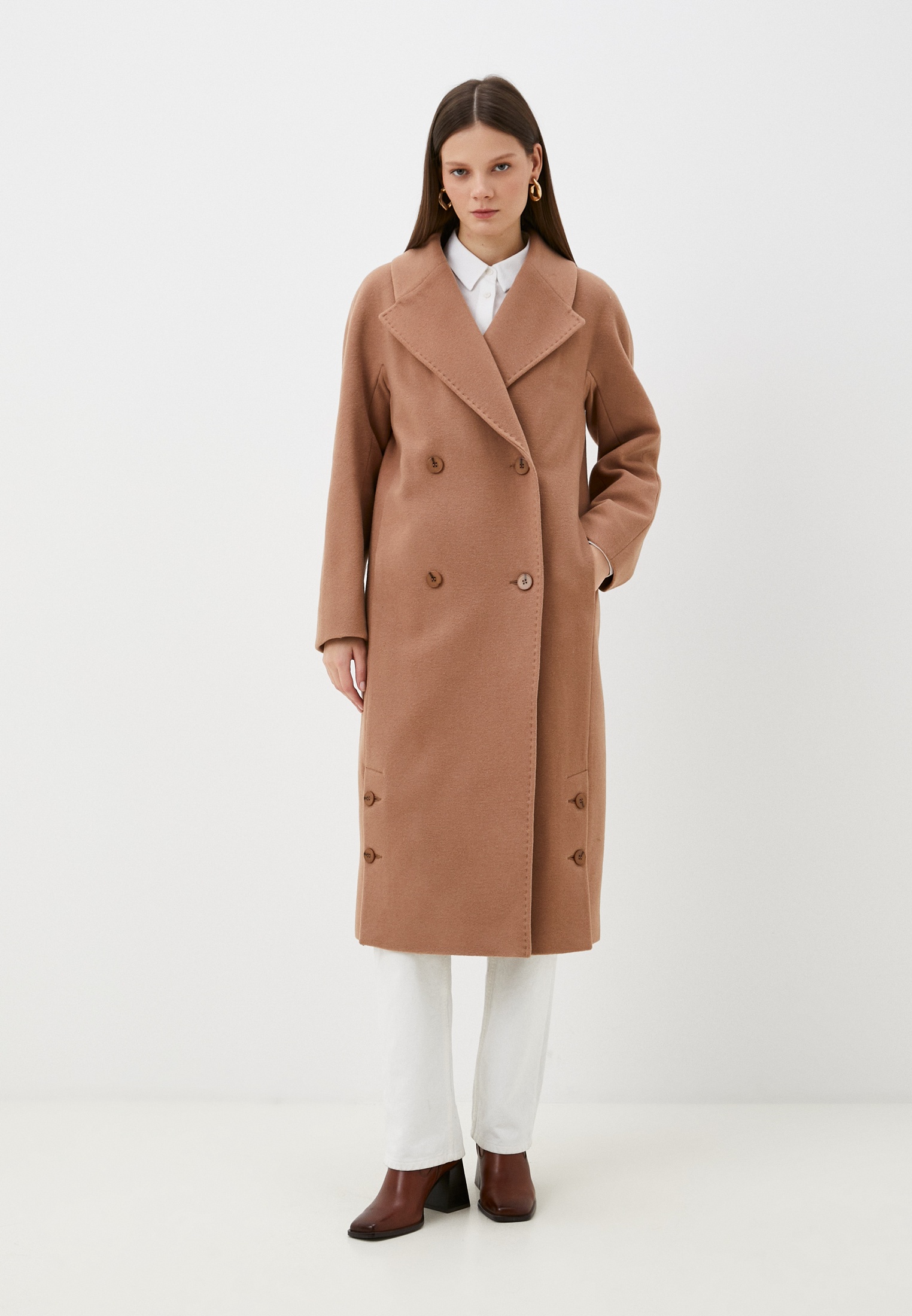 Пальто Bella Collection, цвет: коричневый, MP002XW0JQ68 — купить в ...