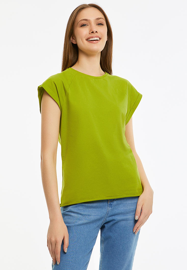 Футболка oodji, цвет: зеленый, MP002XW0JQQ3 — купить в интернет ...