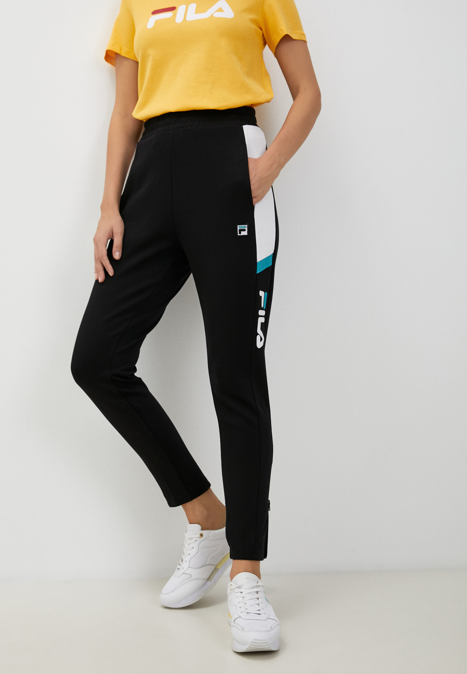 Спортивные штаны Fila женские трехцветные