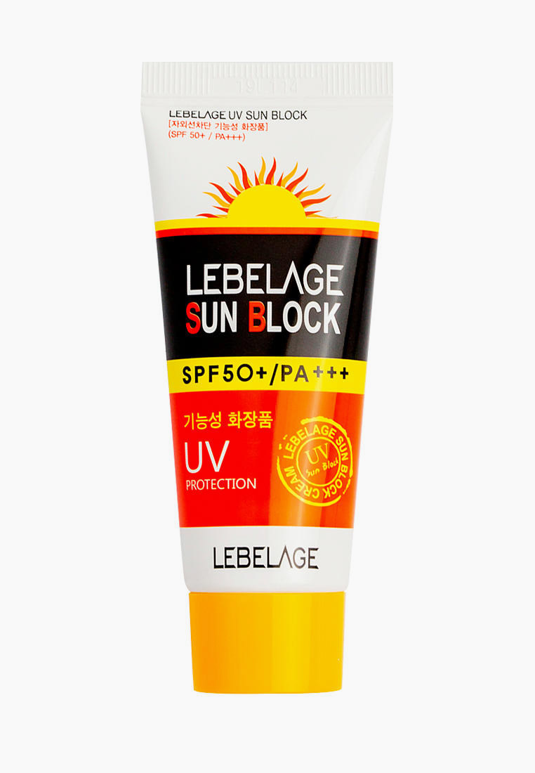 Крем солнцезащитный Lebelage для лица SPF50+/ PA+++, 30 мл, цвет: белый ...