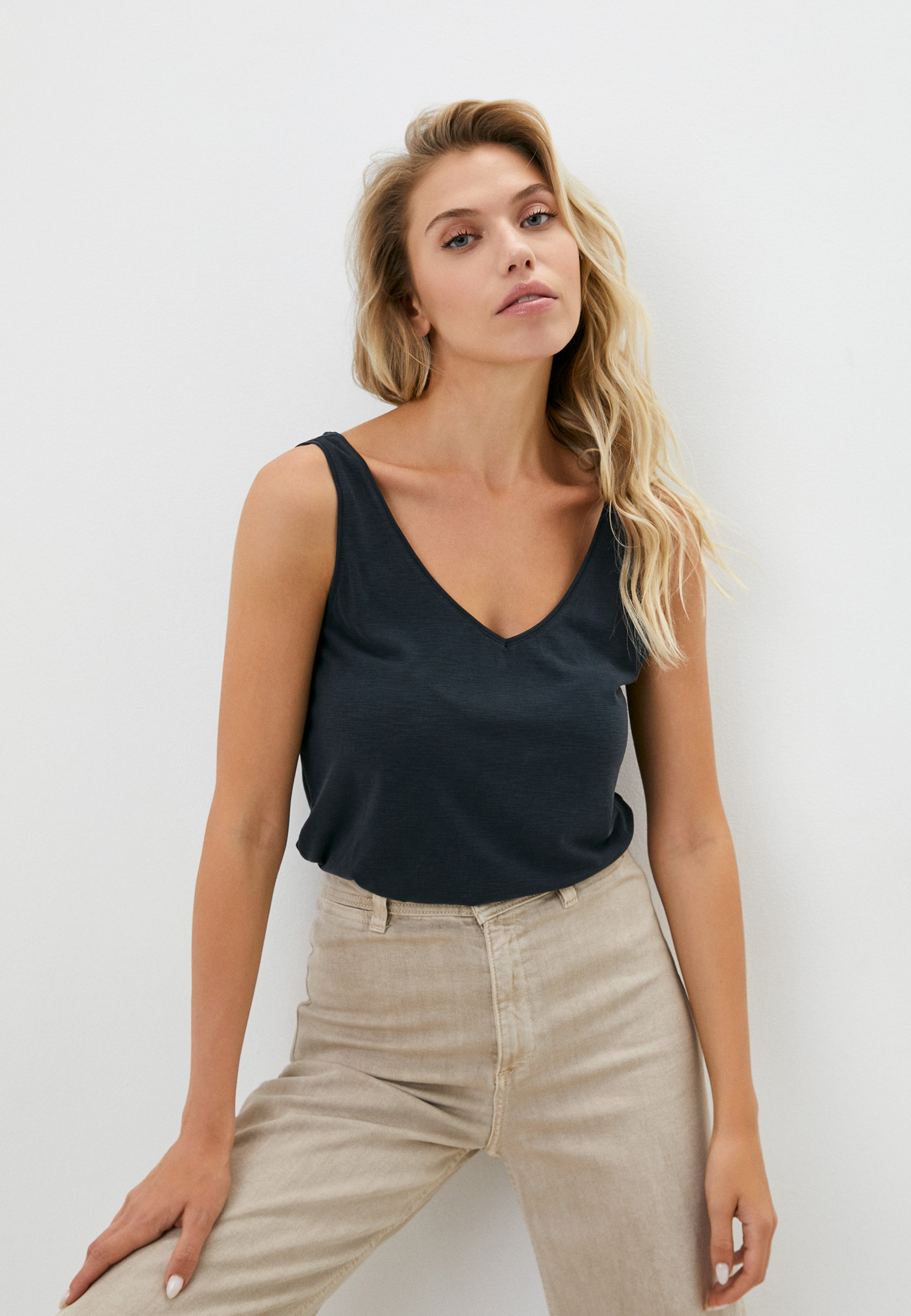 Майка Mavi SHORT SLEEVE TOP, цвет: серый, MP002XW0KKP1 — купить в ...