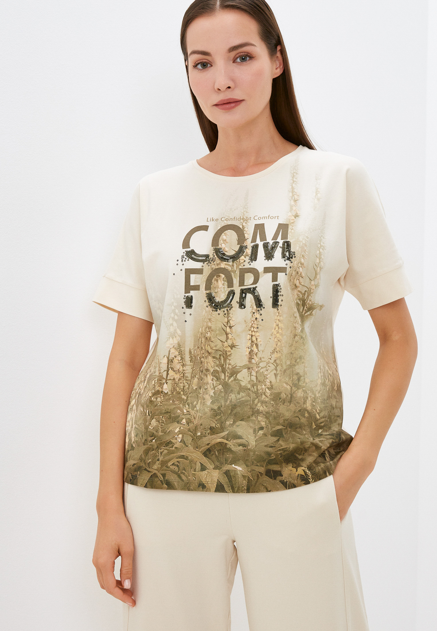 Футболка Gerry Weber, цвет: мультиколор, MP002XW0KQRW — купить в ...