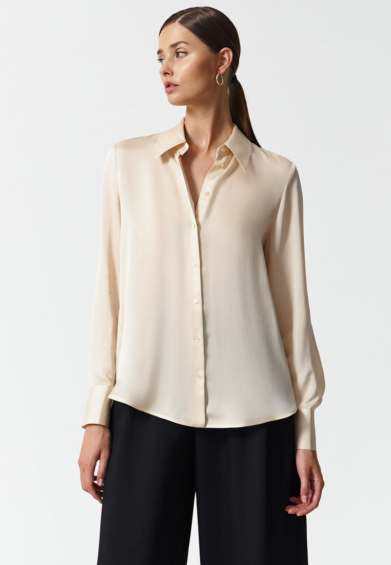 Блуза Charuel BASIC SHIRT, цвет: бежевый, MP002XW0KSZ2 — купить в ...