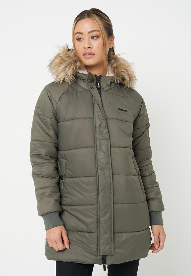 Куртка утепленная Bench ARIELE, цвет хаки, MP002XW0L58Y — купить в