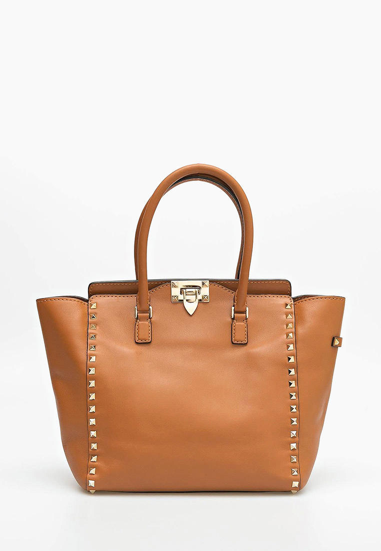 Сумка Valentino Resale ROCKSTUD TOTЕ, цвет коричневый, MP002XW0L7K2