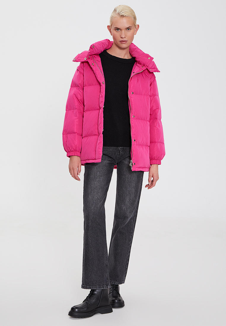 Купить Пуховик Женский Цвета Фуксии