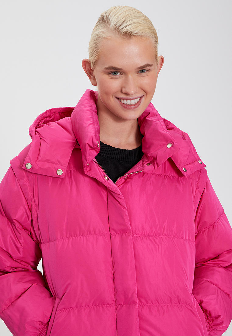 Купить Пуховик Женский Цвета Фуксии