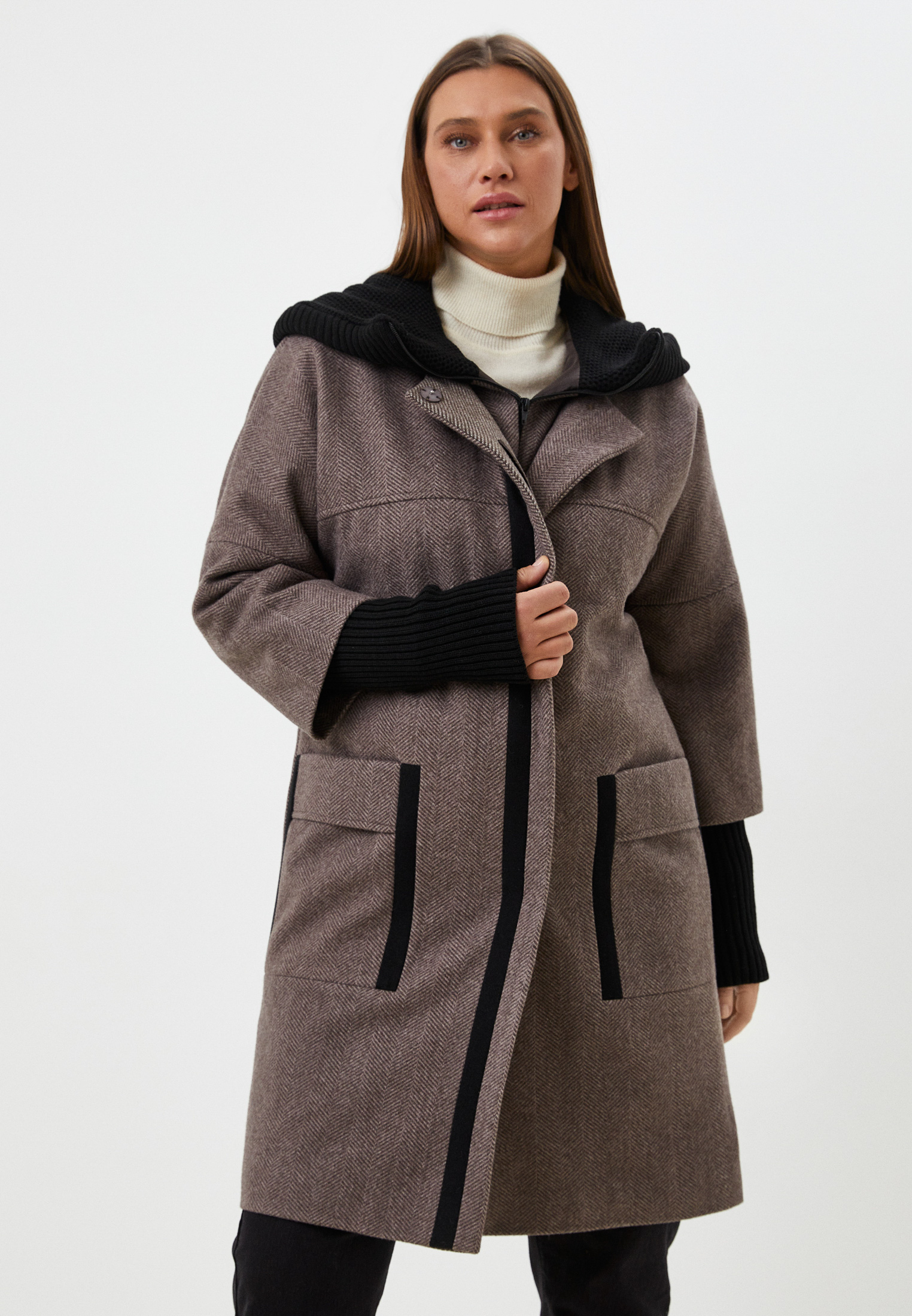 Пальто Meltem Collection, цвет: коричневый, MP002XW0LKW8 — купить в ...