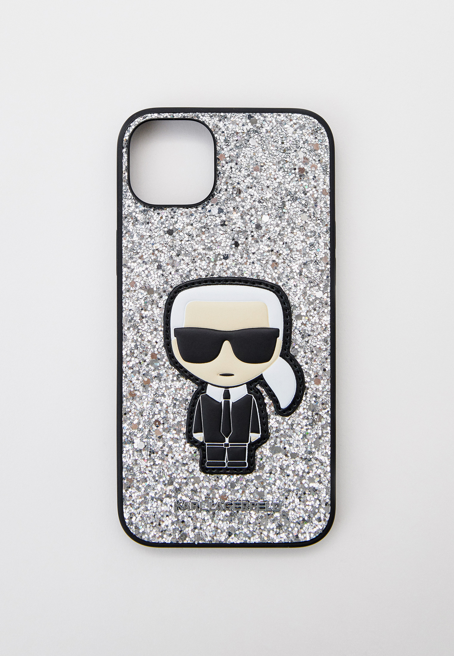 Чехол для iPhone Karl Lagerfeld 14 Plus с покрытием из блесток, цвет ...