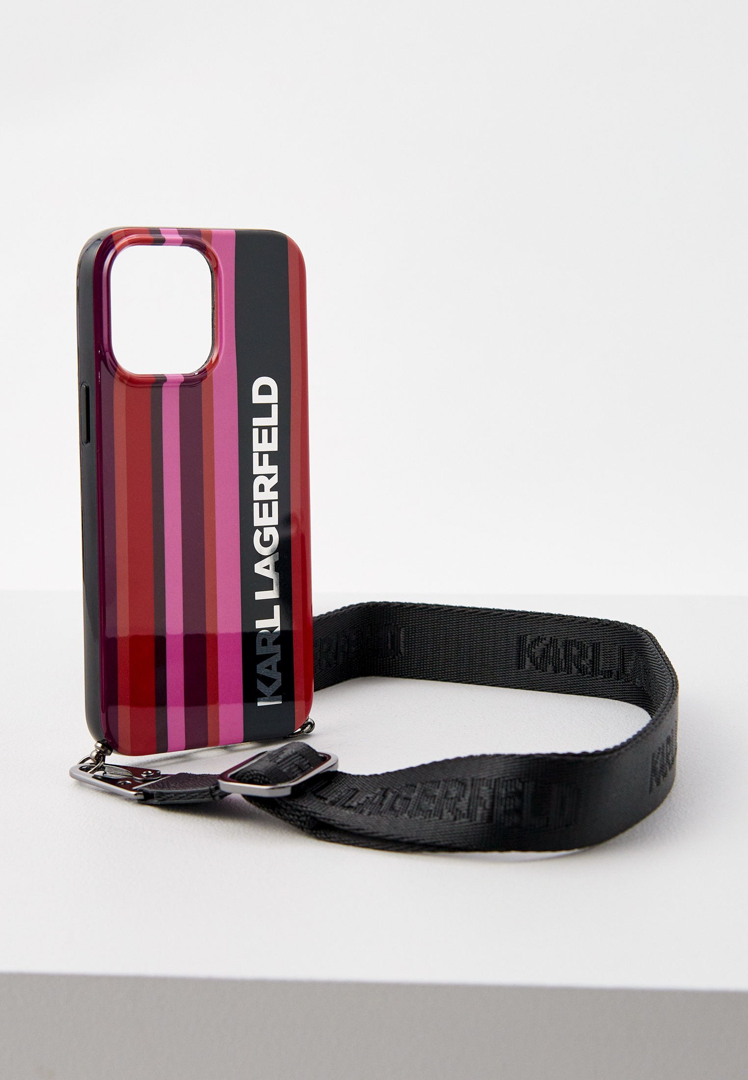 Чехол для iPhone Karl Lagerfeld 14 Pro Max с ремешком на шею, цвет:  мультиколор, MP002XW0M246 — купить в интернет-магазине Lamoda