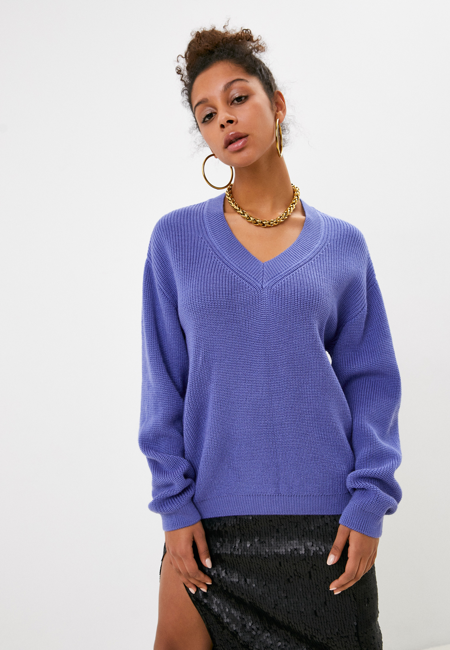 Фиолетовый Свитер Женский Купить