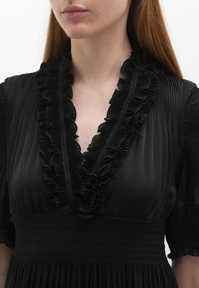 Diane von Furstenberg 2007 кружевная блузка черная