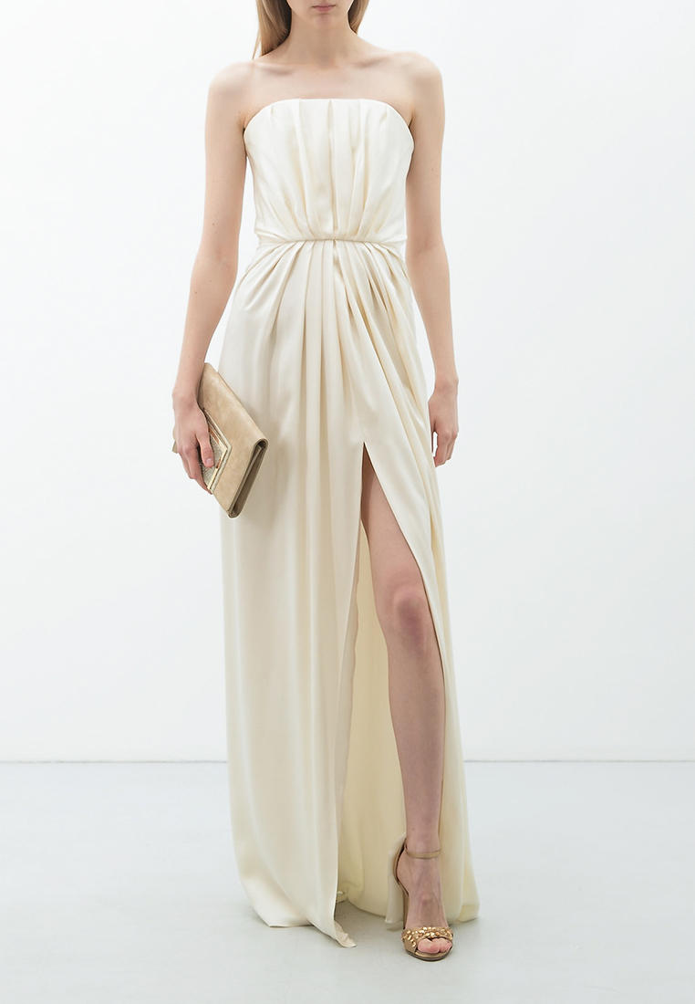 Платье Yves Saint Laurent Resale, цвет бежевый, MP002XW0MF3M — купить