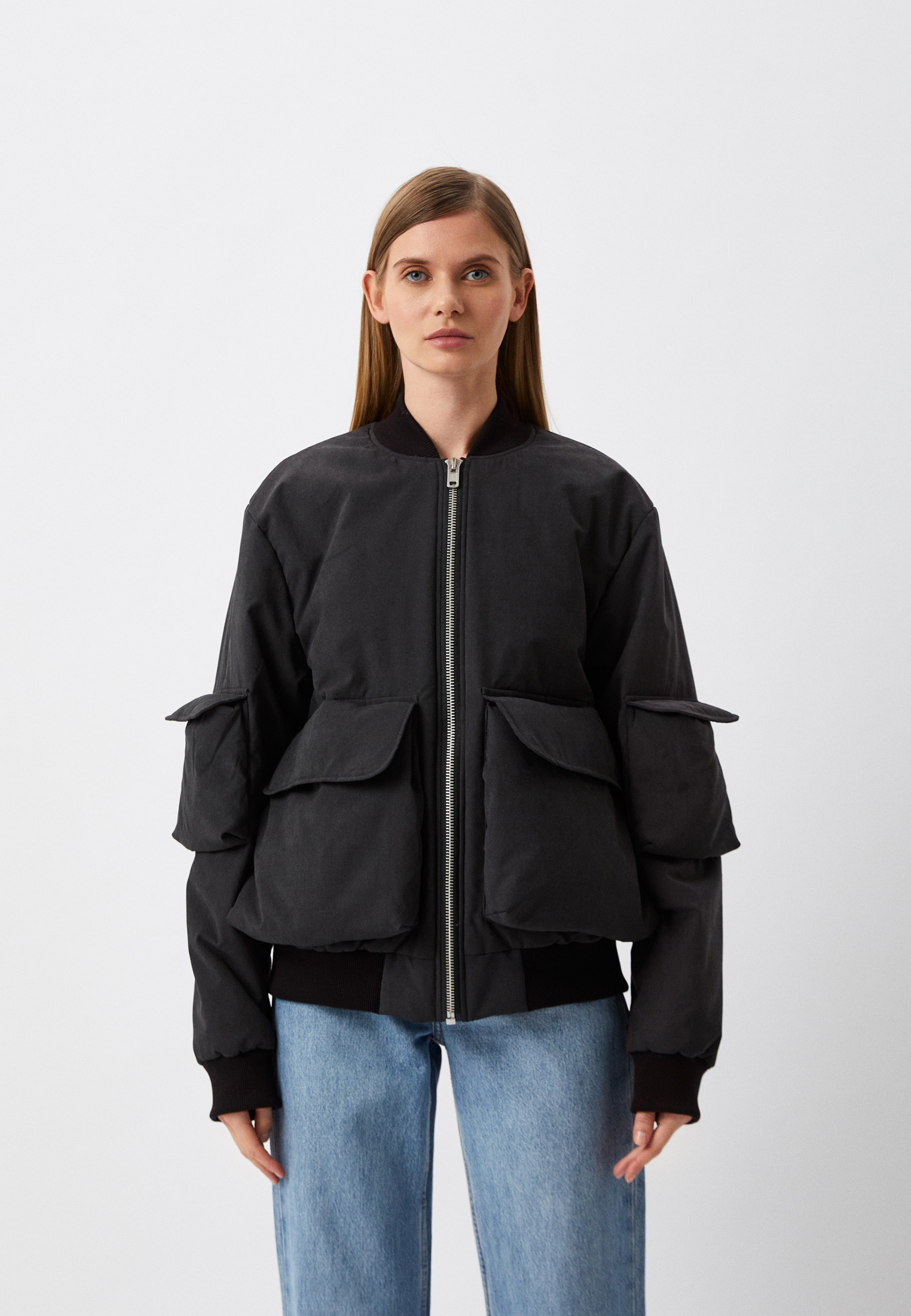 Куртка утепленная BLCV Berze Oversize 4 Pockets Black, цвет: серый ...