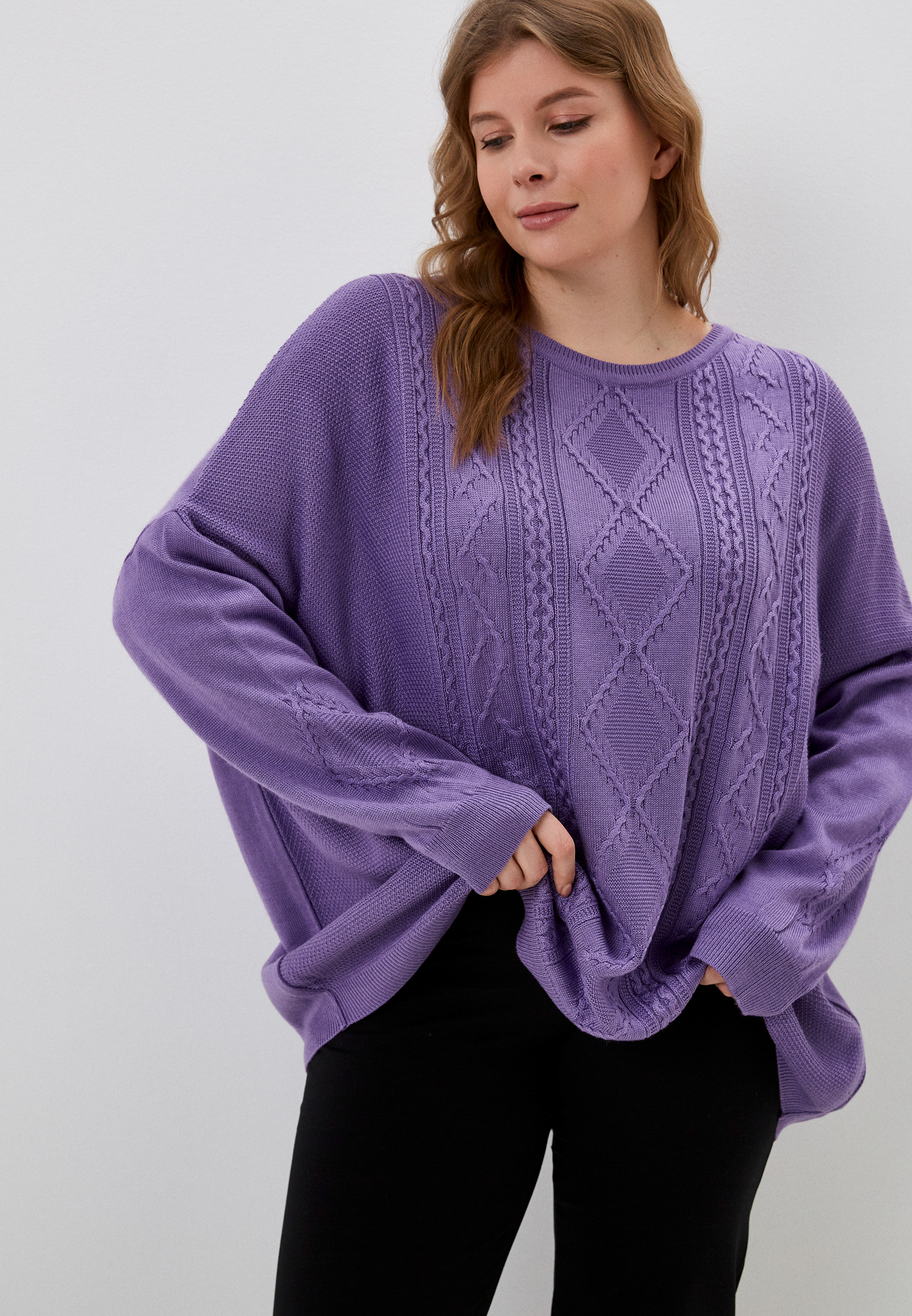 Фиолетовый Свитер Женский Купить