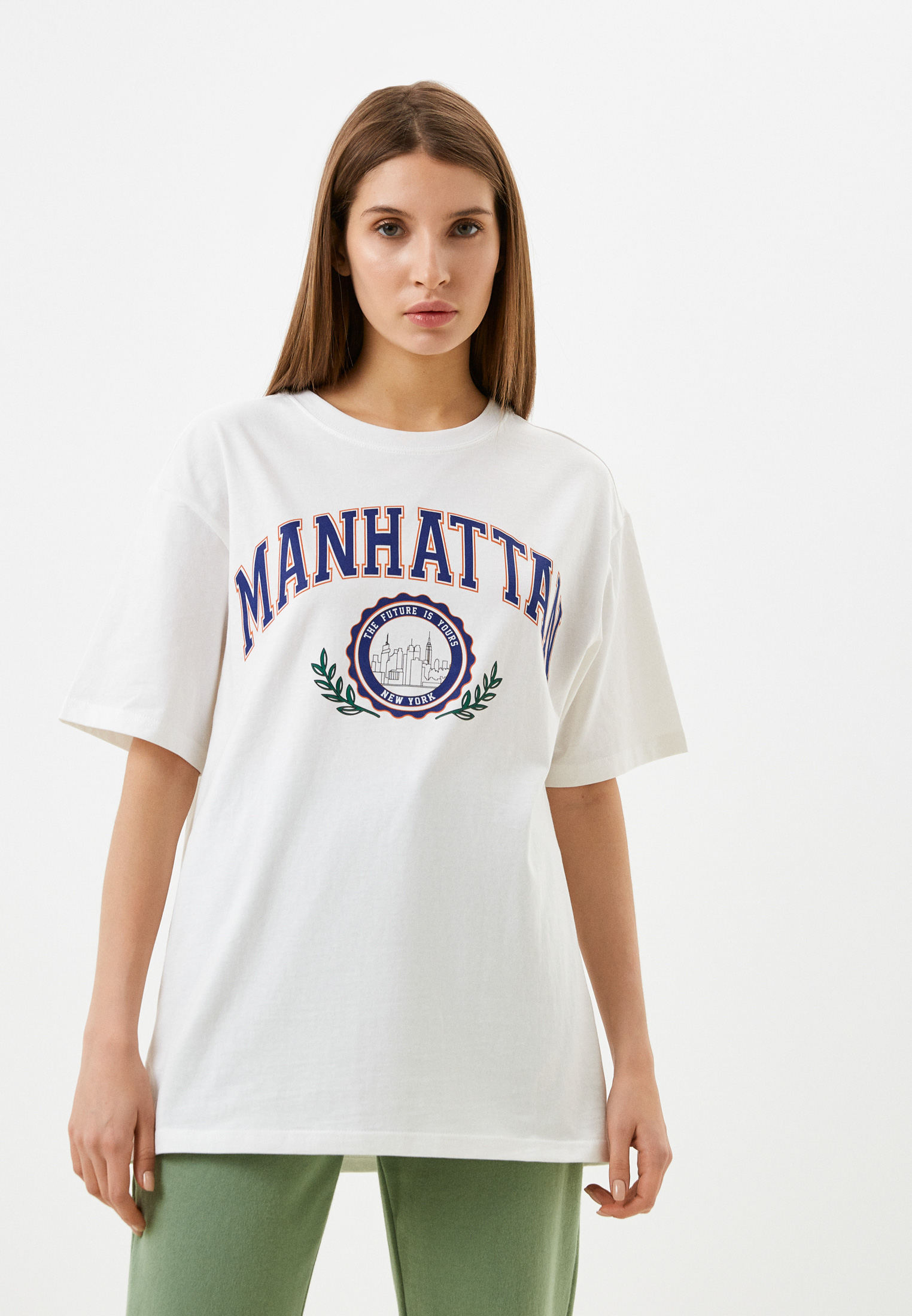 Футболка Gloria Jeans, цвет белый, MP002XW0MNL3 — купить в интернет