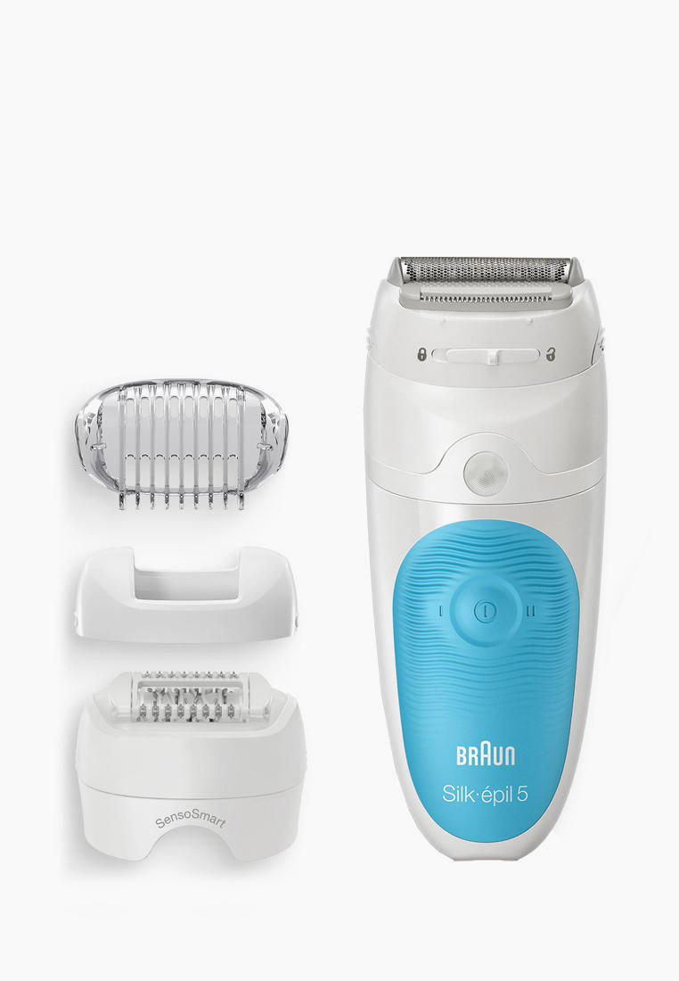 Эпилятор Braun водонепроницаемый, беспроводной, цвет: голубой ...