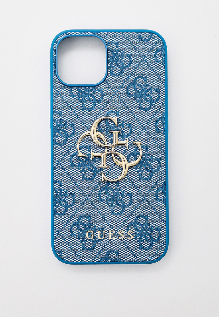 Чехол для iPhone Guess 14 из экокожи, цвет: голубой, MP002XW0N2O5 ...