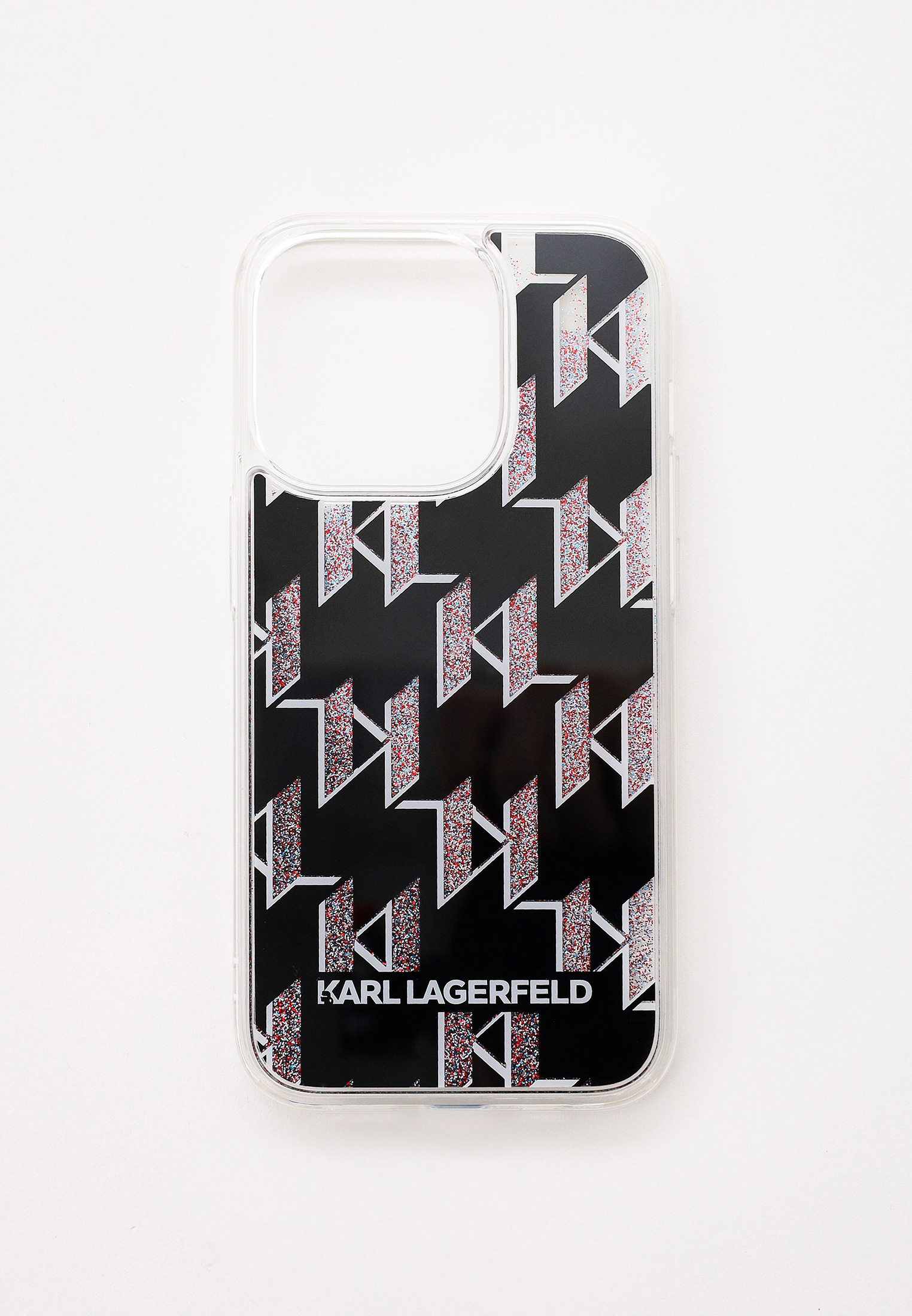 Чехол для iPhone Karl Lagerfeld 14 Pro с жидкими блестками, цвет ...
