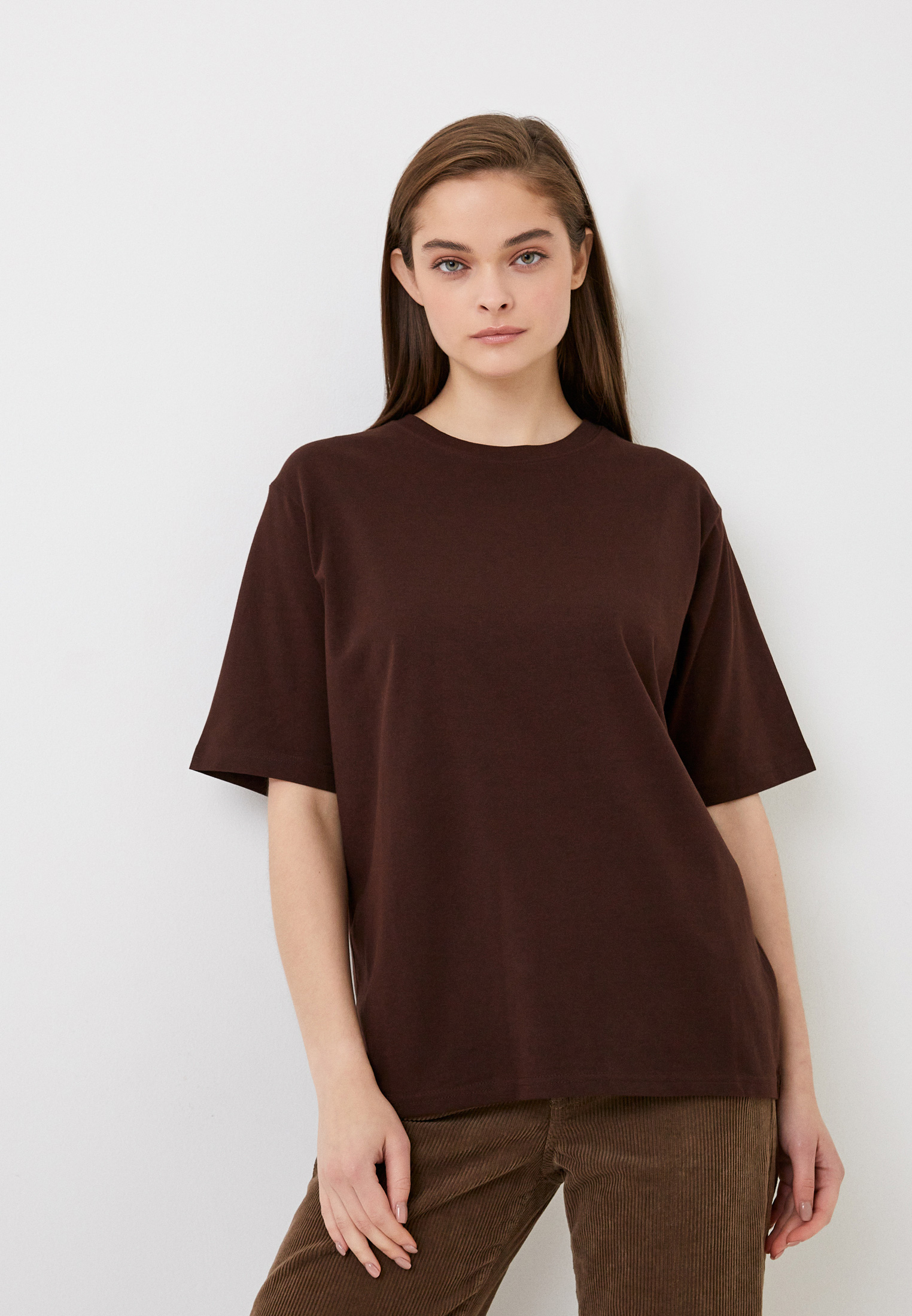 Футболка Gloria Jeans, цвет коричневый, MP002XW0NQJL — купить в