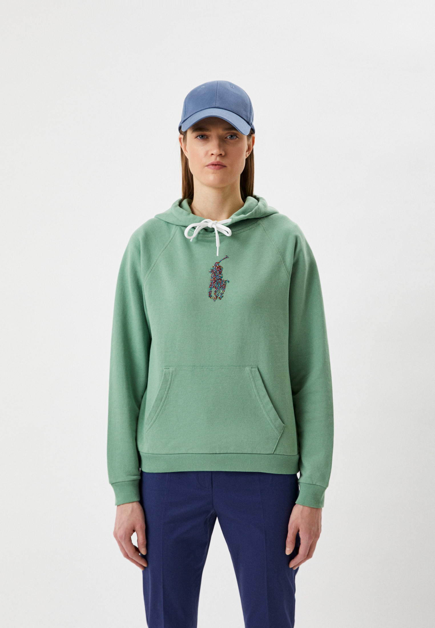 Худи Polo Ralph Lauren, цвет: зеленый, MP002XW0ONN6 — купить в интернет ...