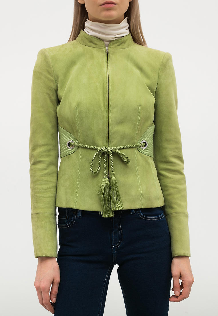 Куртка кожаная Valentino Resale, цвет: зеленый, MP002XW0OVJ1 — купить в ...