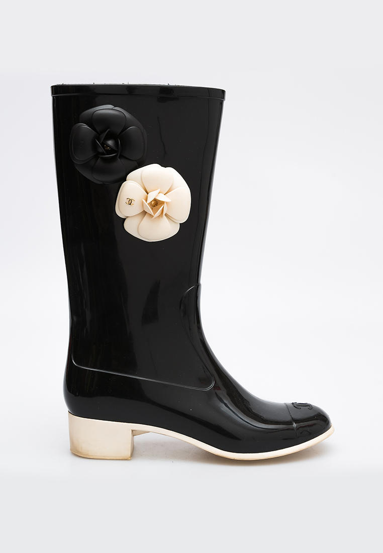 Сапоги резиновые Chanel Resale, цвет: черный, MP002XW0OWIR — купить в ...