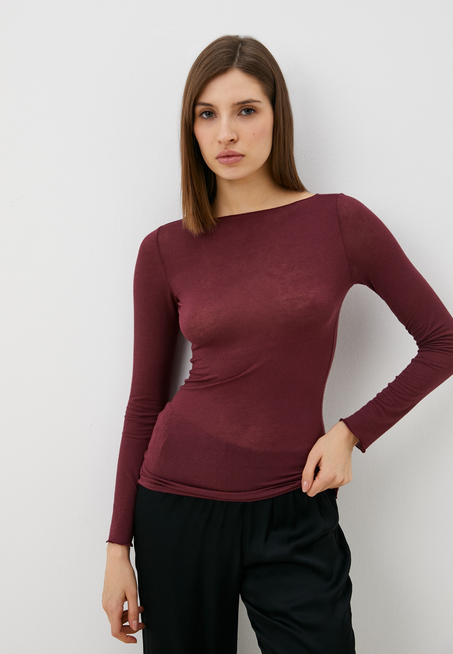 Лонгслив Intimissimi, цвет: бордовый, MP002XW0OZUP — купить в интернет ...