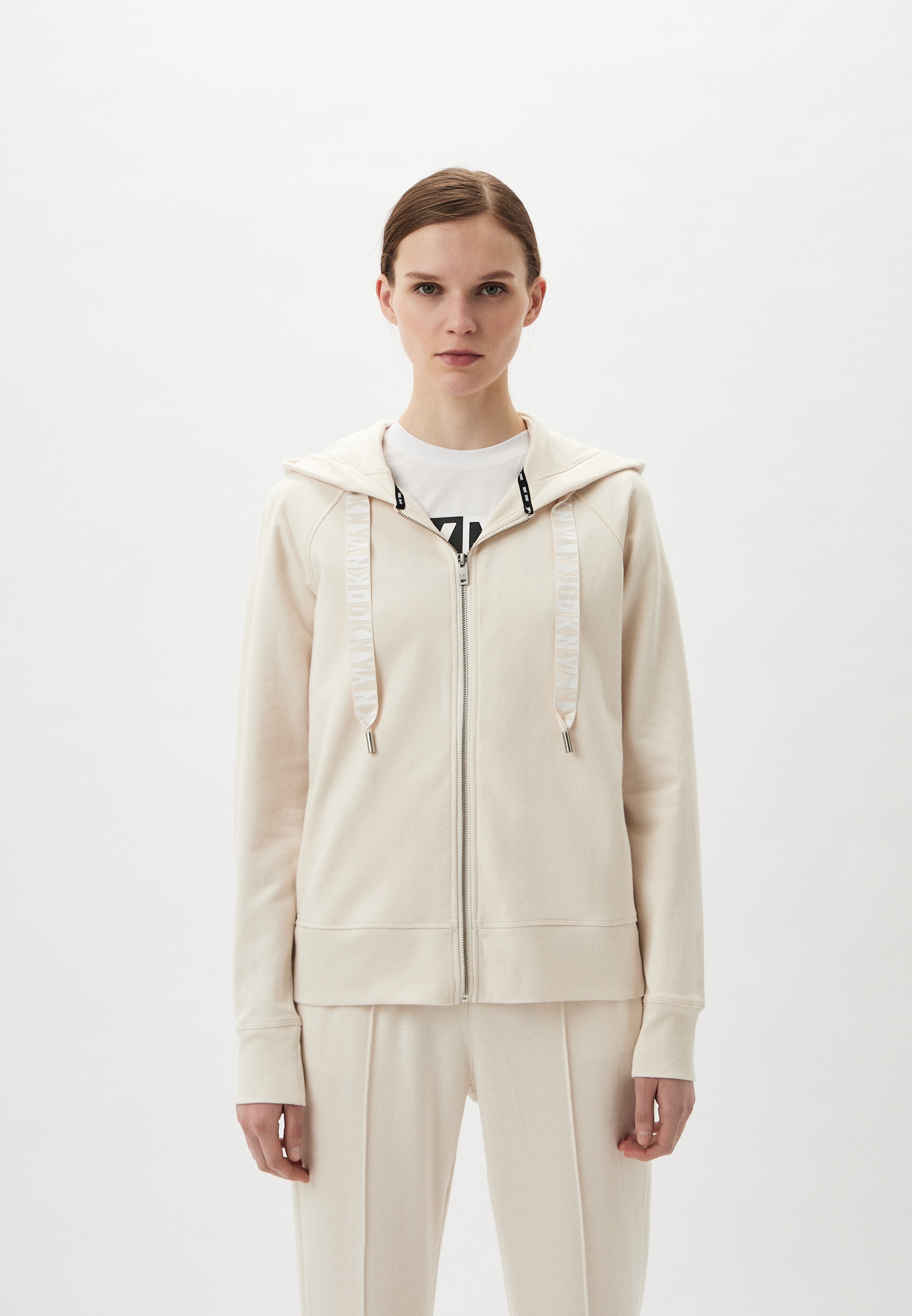 Толстовка DKNY, цвет: бежевый, MP002XW0P0WJ — купить в интернет ...