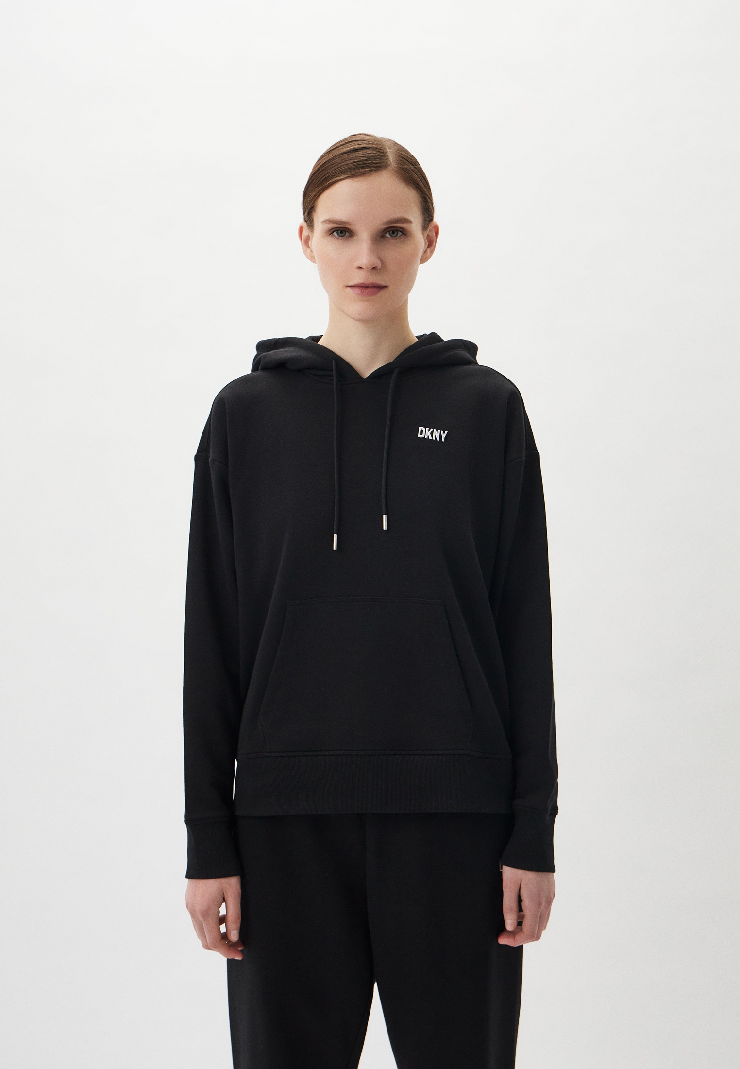 Худи DKNY, цвет: черный, MP002XW0P0WX — купить в интернет-магазине Lamoda
