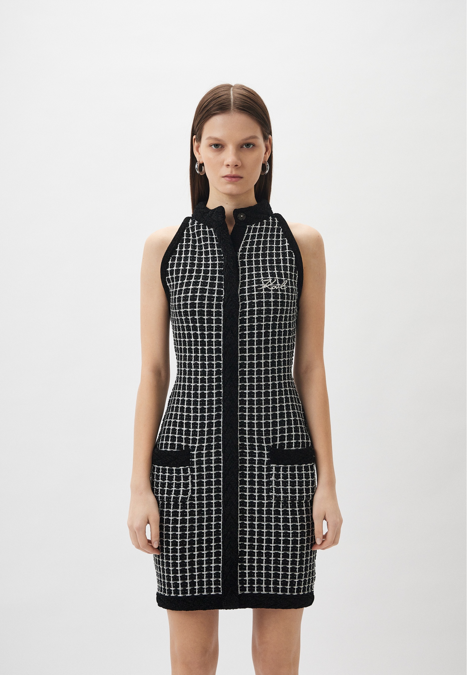 Платье Karl Lagerfeld, цвет: черный, MP002XW0P48S — купить в интернет ...