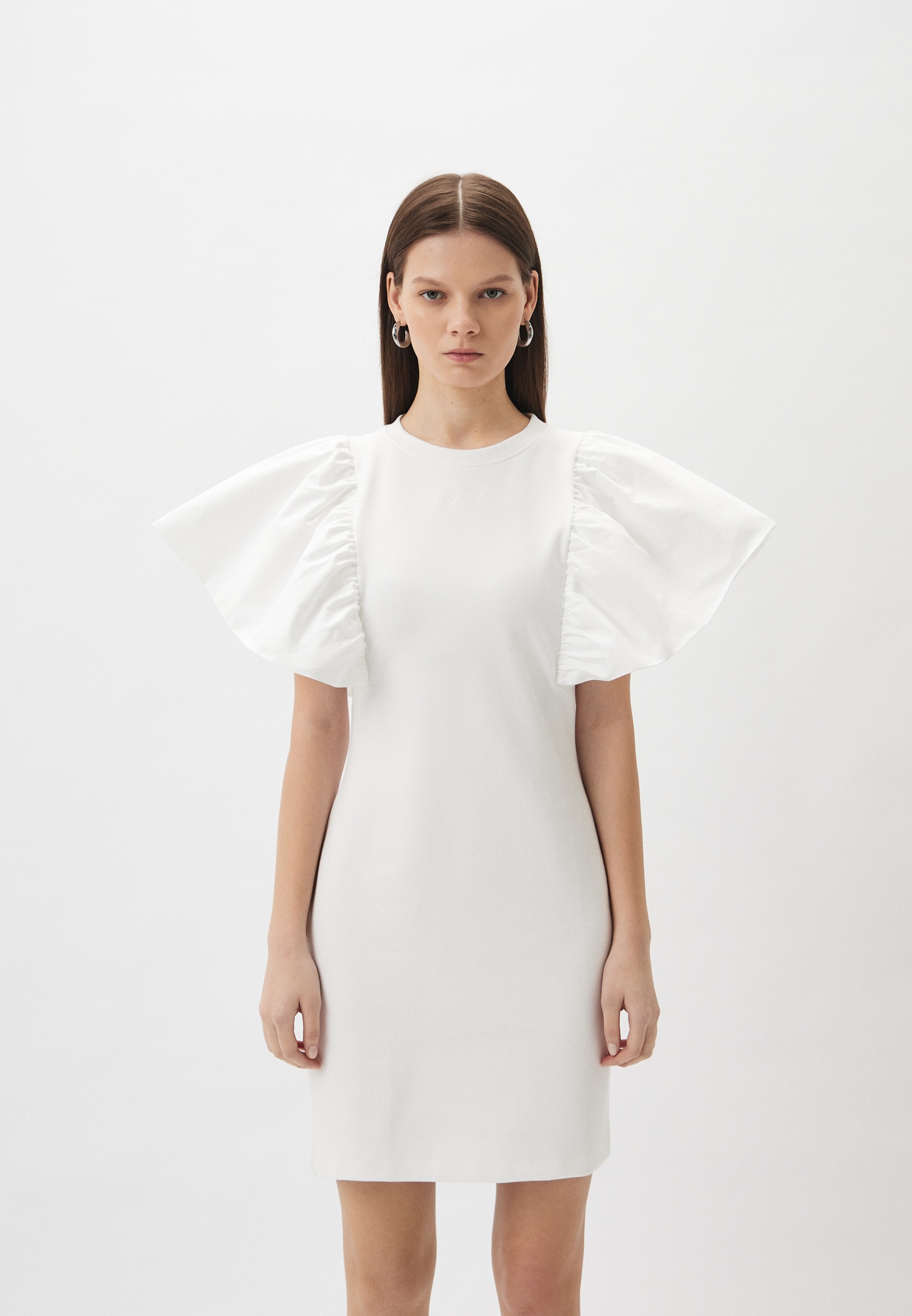 Платье Karl Lagerfeld Lamoda Exclusive, цвет: белый, MP002XW0P49I ...