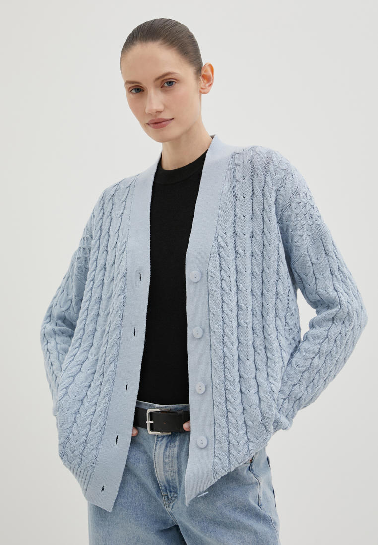 Кардиган Finn Flare, цвет: голубой, MP002XW0PA88 — купить в интернет ...