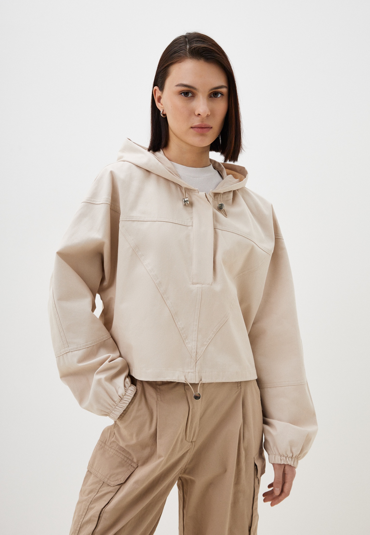 Куртка Koton, цвет: бежевый, MP002XW0PDXA — купить в интернет-магазине ...