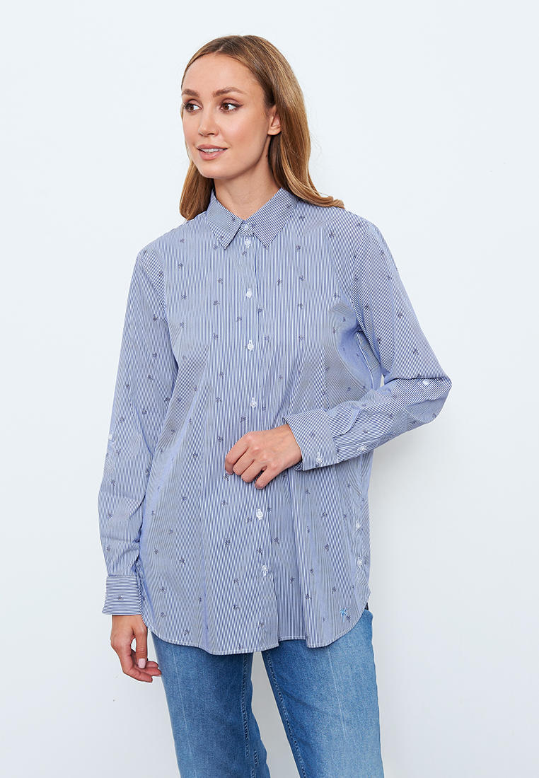 Рубашка Gerry Weber, цвет: голубой, MP002XW0POZC — купить в интернет ...